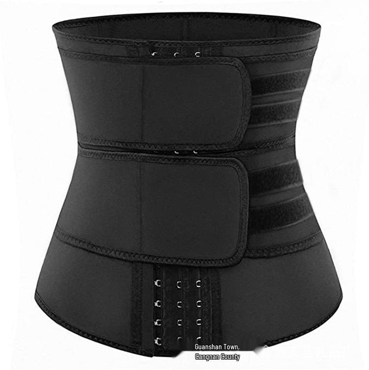 Adjustable Waist Cincher: Three-Row Buckle Tummy Control Belt with Back Support