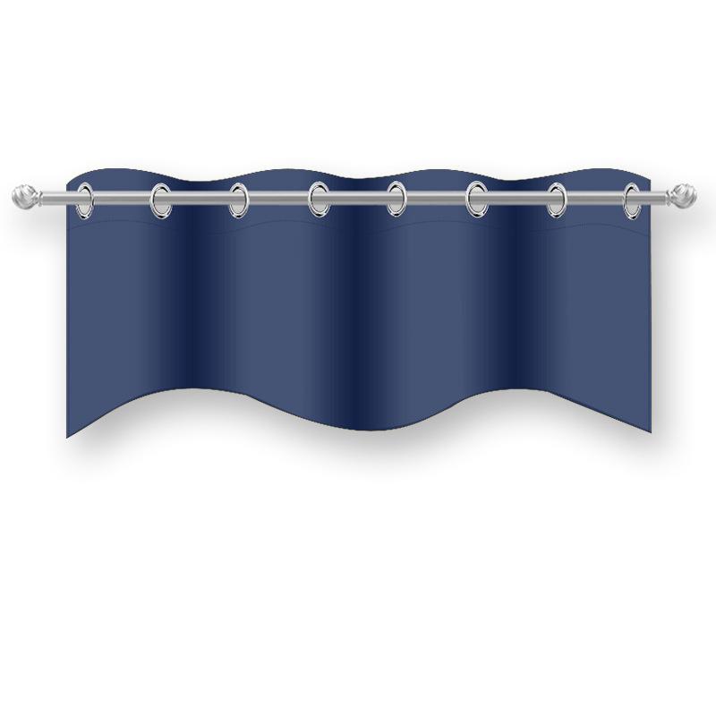 Finished Curtains Small Curtains Perforated Curtains Curtains High-Precision Solid Color Blackout Curtains