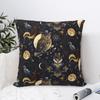Pillow Cover Midnight Sages Celestial Owls Halloween Design Cushion Cover Funny Pillow Case For Sofa Home Decoration Pillowcases