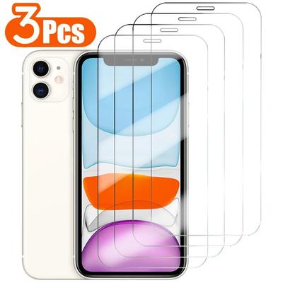 3pcs HD Tempered Glass For iPhone 13 12 11 Pro Xs Max Clear Screen Protector Film On For iPhone XR 6s 8 7 6Plus 11 Pro Max XR SE 2022