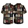 Men's Christmas Themed Caregiver Uniform for Holiday Work Apparel