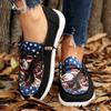 Plus Size Ethnic Style Series Flat Casual Women's Shoes Spring and Autumn New Breathable Soft-soled Shoes