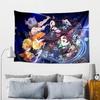 Anime Slayer Characters Tapestry, Unique Design Tapestry, Wall Decor for Bedroom,Livingroom, Playroom,Heartwarming Fan Holiday Gifts