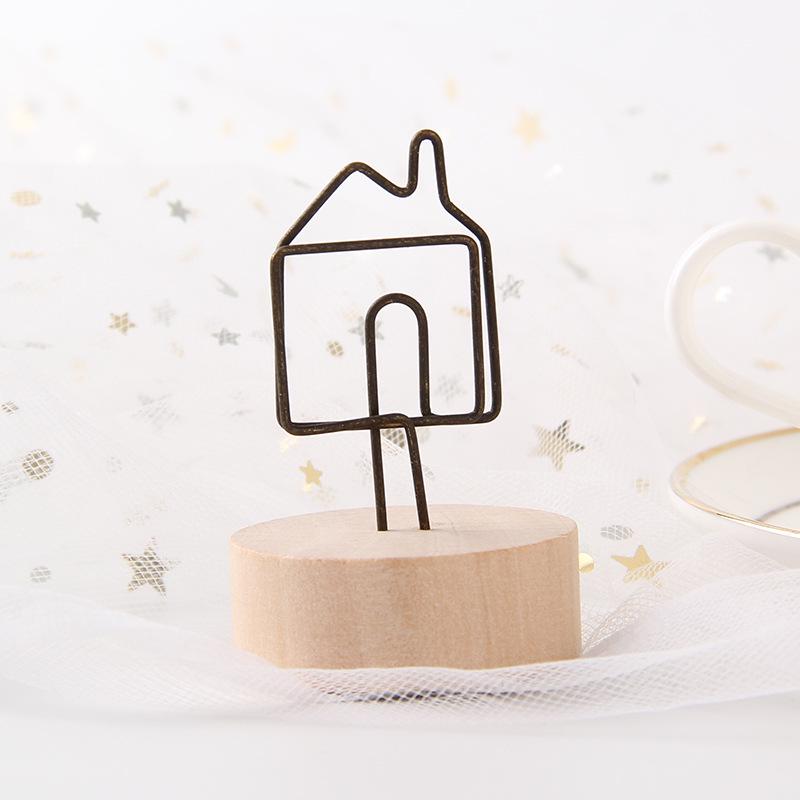 Retro Wooden Memo and Photo Clip - Cute Home Decor Ornament