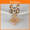 Animal Brooch Retro Style Alloy Modern Cartoon Glasses Bunny Cute Jewelry For Women