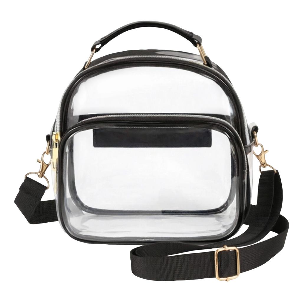 Large Capacity Clear Crossbody Bag for Everyday Use Transparent Purse