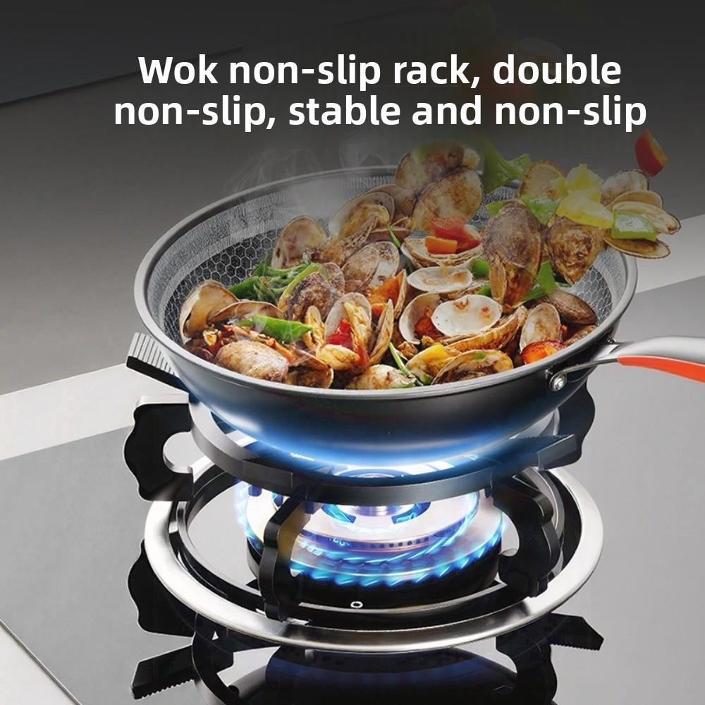 Universal Cast Iron Gas Burners Stand Stable Anti Slip Wok Ring Stand Portable Milk Pot Holder Outdoor Cooking