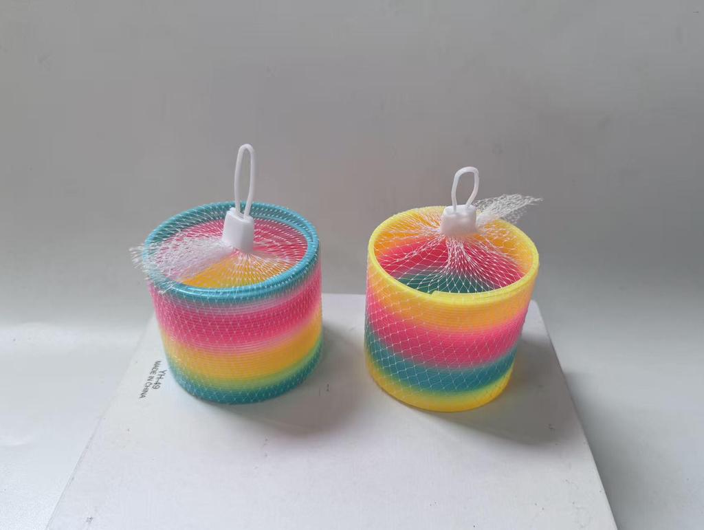 Mini Smiley Face Rainbow Spring Toy 3.2x3.5CM for Children