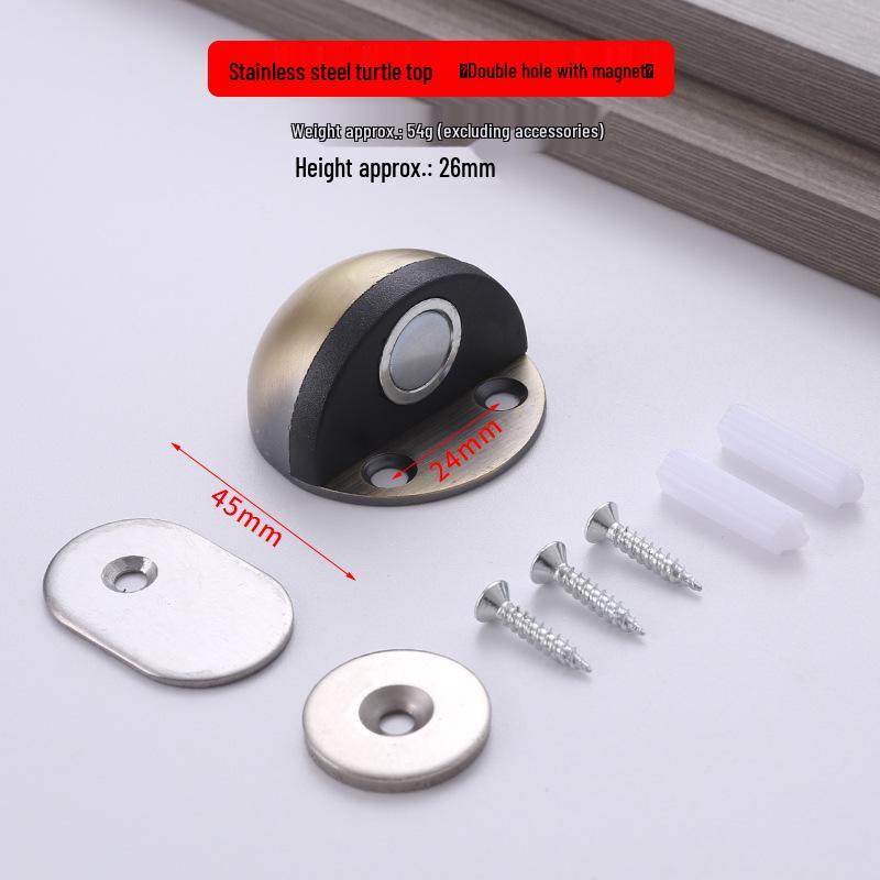 Halbkreisförmiger, geräuschloser Anti-Kollisions-Türstopper aus Edelstahl für Schlafzimmer/Badezimmer