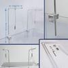 Universal Fish Tanks Lamp Mounting Frame Simple Installation Durability Aluminum Aquariums Light Support