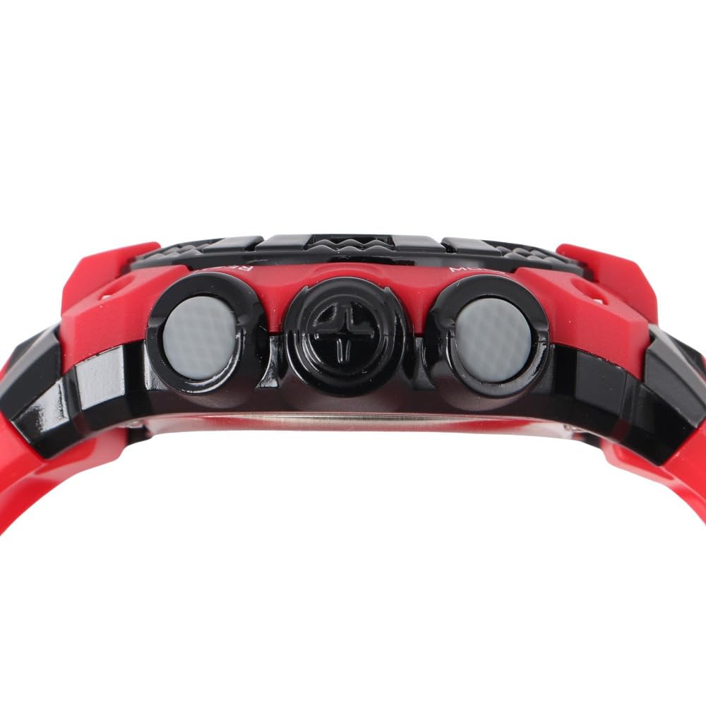 J-Axis ACY15-RE Men's Sports Watch, 10 ATM Water Resistant Digital Watch, Red