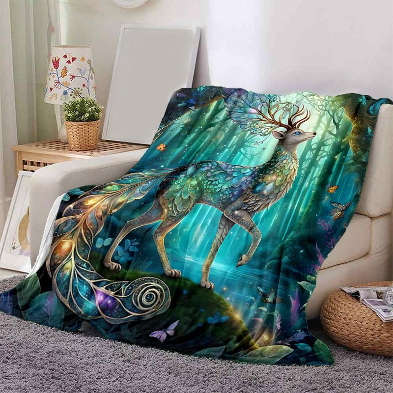 1pc Moonlit Skull Blanket, Soft Warm Throw Blanket for Home Decor, Living Room .K063 80x120cm