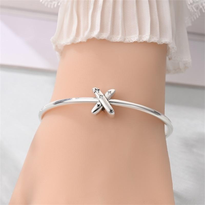 Copper 26 Letter A-Z Alphabet Charm Beads Fit Original Bangle Bracelet Necklace Pendant Jewelry Accessories Making