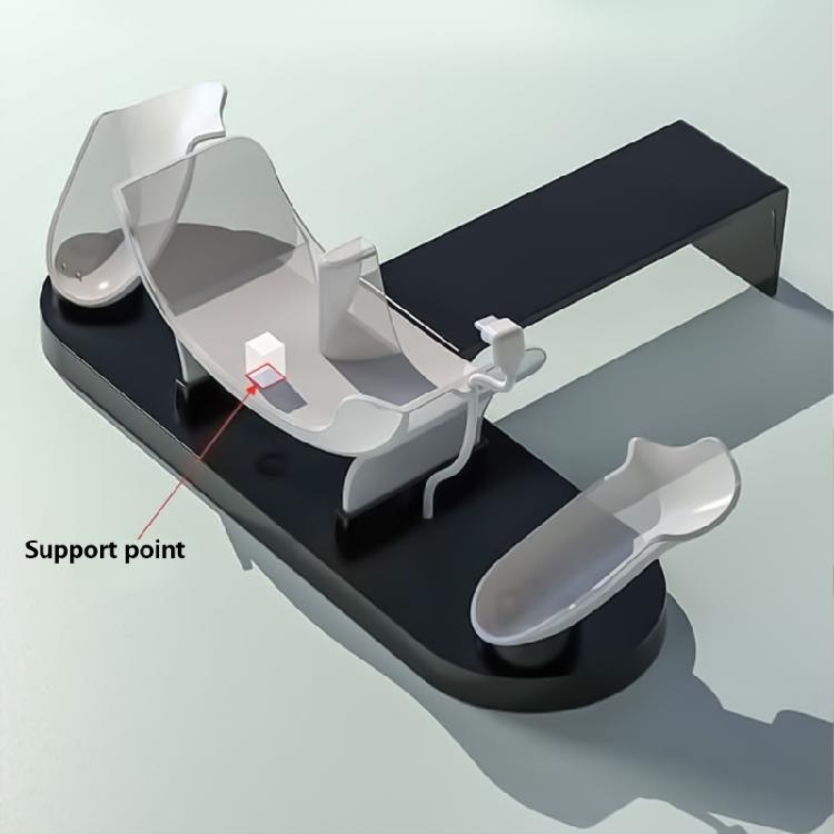 Type C Charging Dock Base Controller Charger Holder Station Nonslip Large Base for MQ 3S/3 VR Glasses White