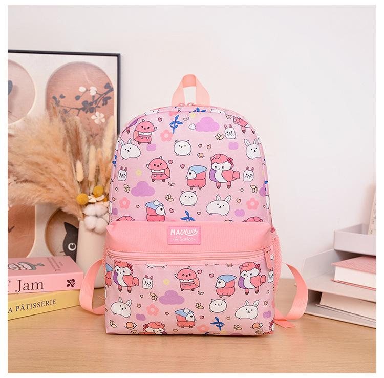 School bag new student fashion cartoon backpack with pencil bag large capacity primary school students multi-color boys and girls backpack batch