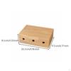 Wooden Desk Organizer with Drawers Elegant Storage Box
