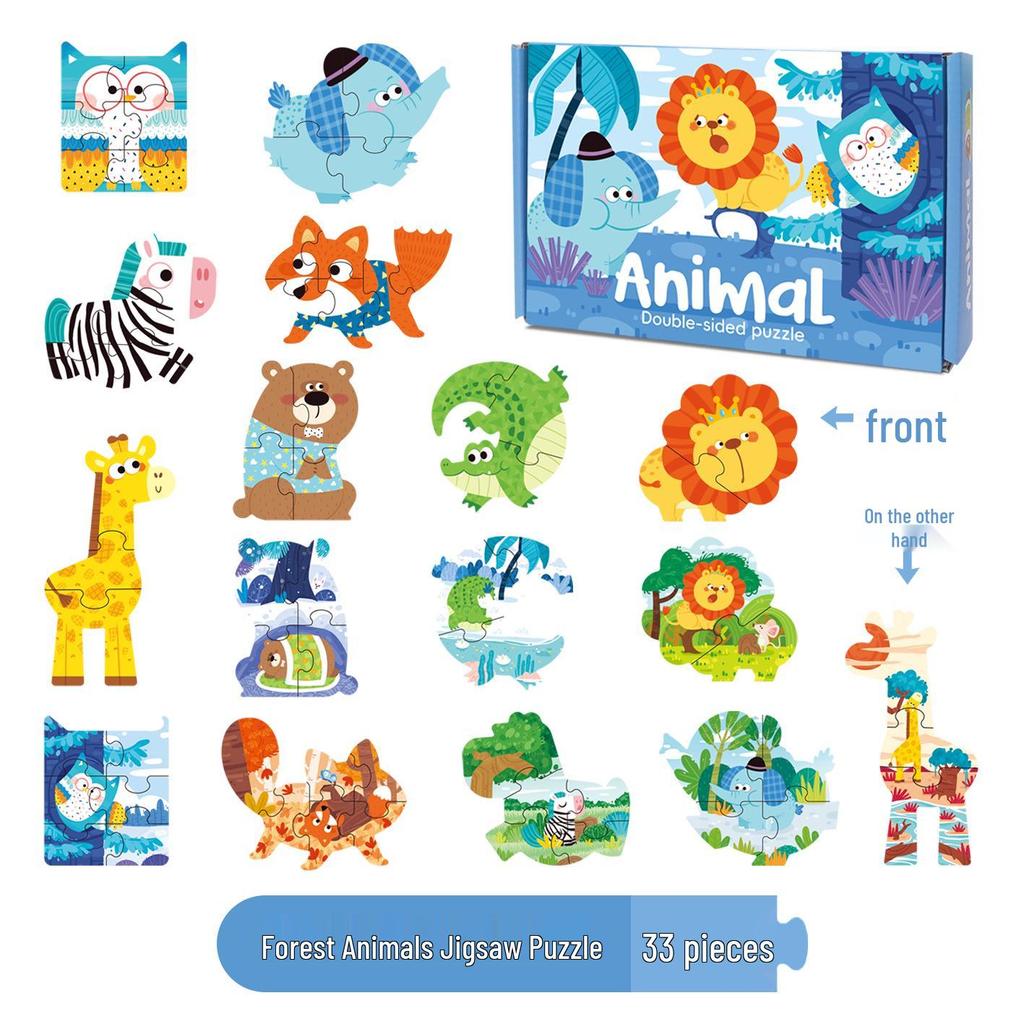 Große Puzzle-Handtasche für Kinder im Alter von 3-6 Jahren, ideales Geschenk für Kindergartenjungen und -mädchen, Früherziehungsspielzeug