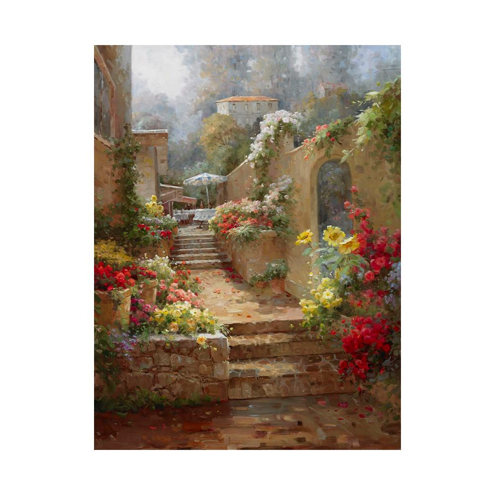 Canvas Painting Classic Europe Natural Idyllic Forest Landscape Picture Vintage Home Wall Art Poster and Prints Wall Art Picture Home Decor