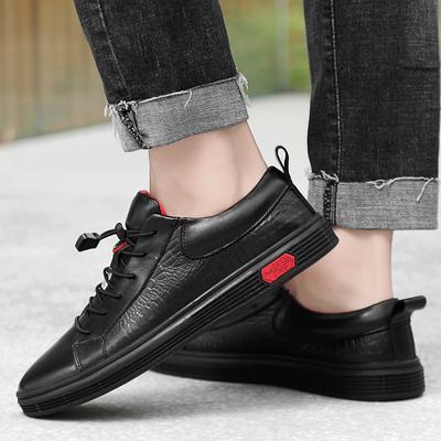 Echtes Leder Herren Freizeitschuhe Atmungsaktive Herren Klassische Sneaker Allround Skate Schuhe Herren 2024 Neuankömmling Flats für Herren