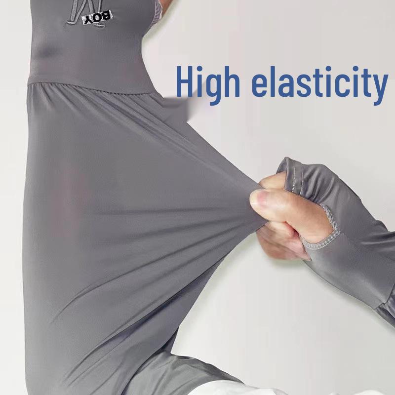 Herren Eis-Seide UV-Schutz Ärmel – Atmungsaktiv, Lockere Passform, Outdoor Sonnenschutz