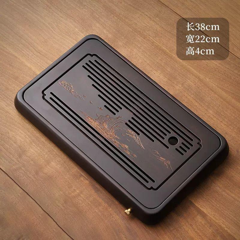 GIANXI Čínský čajový obřad Bambusový čajový podnos Čajový stolek Stolek na suché vaření čaje Dekorace na čajový stolek Úložný podnos Kávový čajový set Čajové moře Odvodnění