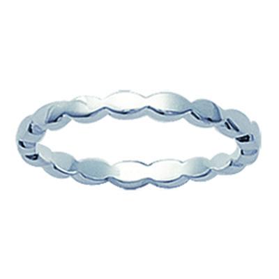 Aliança de casamento em prata 'Coreografia' - 2 mm