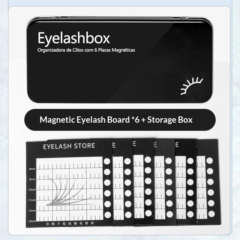 1 Set Professional Lash Organizer Case Portable Magnetic Storage Box For Eyelash With Display Palette Tray Space Saving