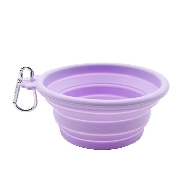 Collapsible Silicone Pet Food & Water Bowl for Cats and Dogs - Portable and Foldable for Outdoor Use