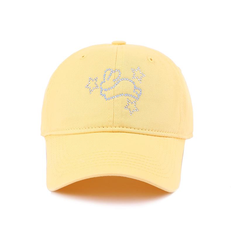 Baseball Cap For Women Wide Brim Big Head Cartoon Snapback Summer Hats For Women Sunshade Dad Hat Female New Casual
