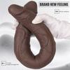 Double-Ended Dildo Silicone Realistic Vibrating Anal G-spot Toy for Women Gay Couples