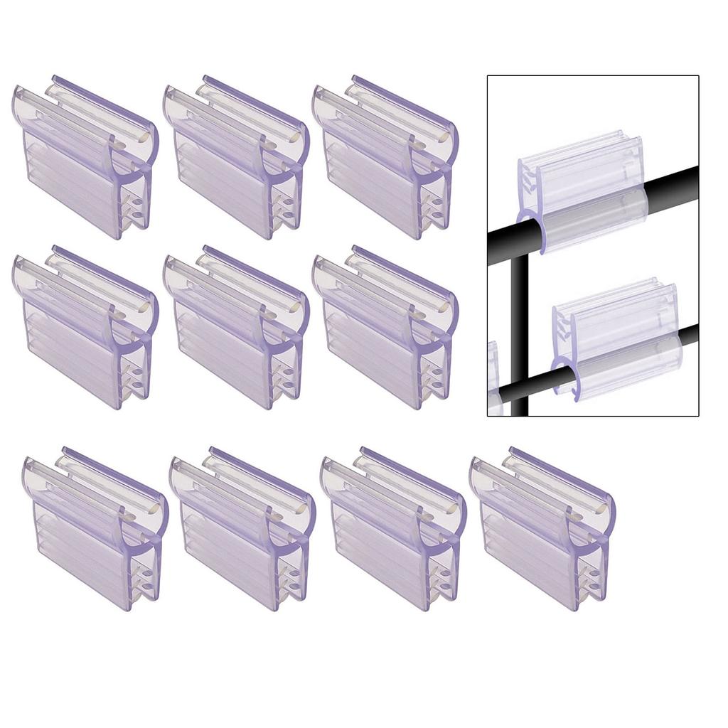 10Pcs Merchandise Sign Display Holder Stand For Wire Rack Sign Clips Grid Display Card Holder Grip Gridwall Accessories