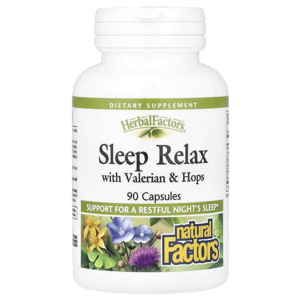 Natural Factors, Sleep Inducer with Valerian and Hops, 90 Capsules