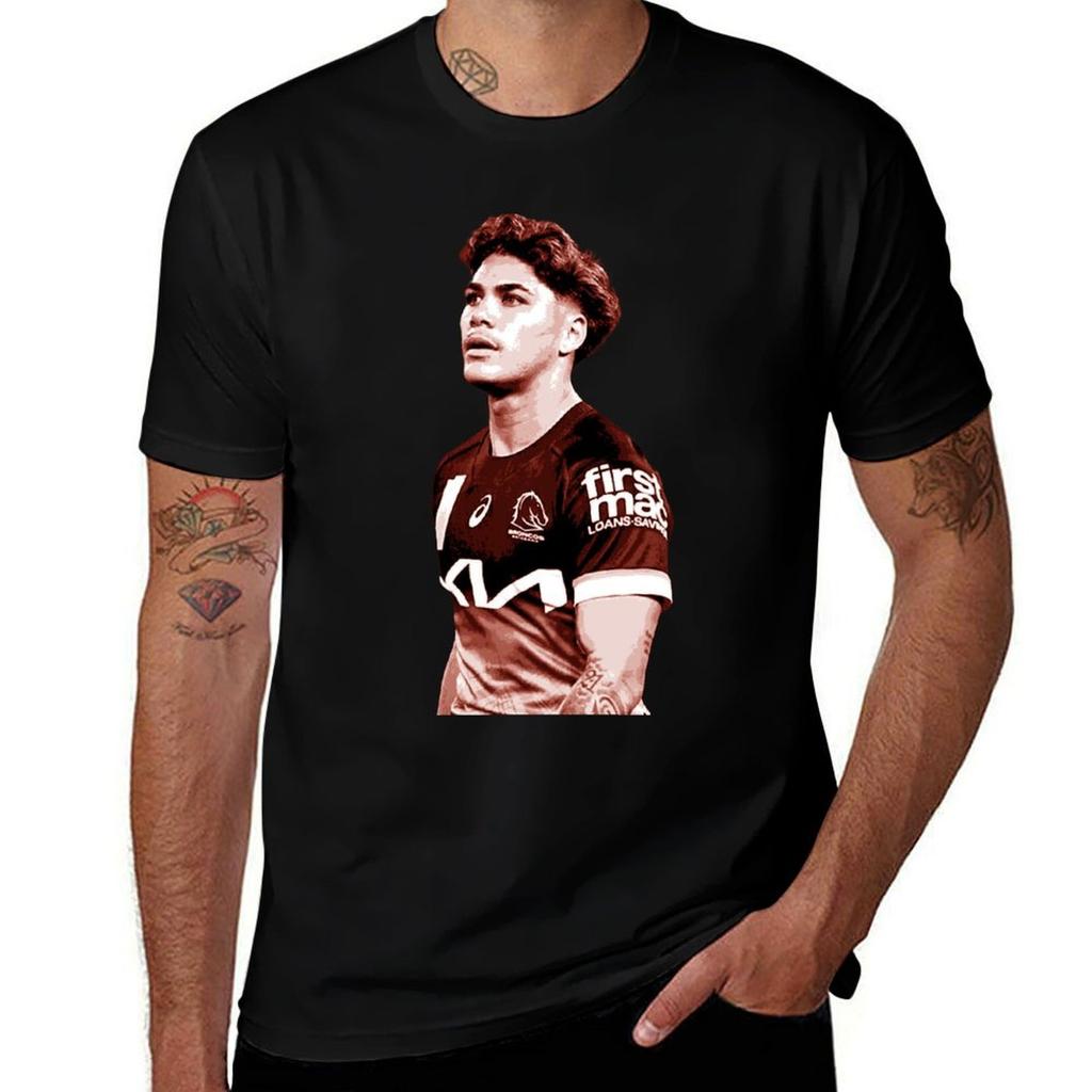Reece Walsh NRL orange posterized T-Shirt t shirts with prints man t shirt luxury essential t shirt T-Shirt