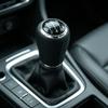 Lunsom Shift MT Car Shift Leather Shift Suitable for Manual Transmission Cars 5-Speed Knob, Lever, Knob, (Black Stitching)