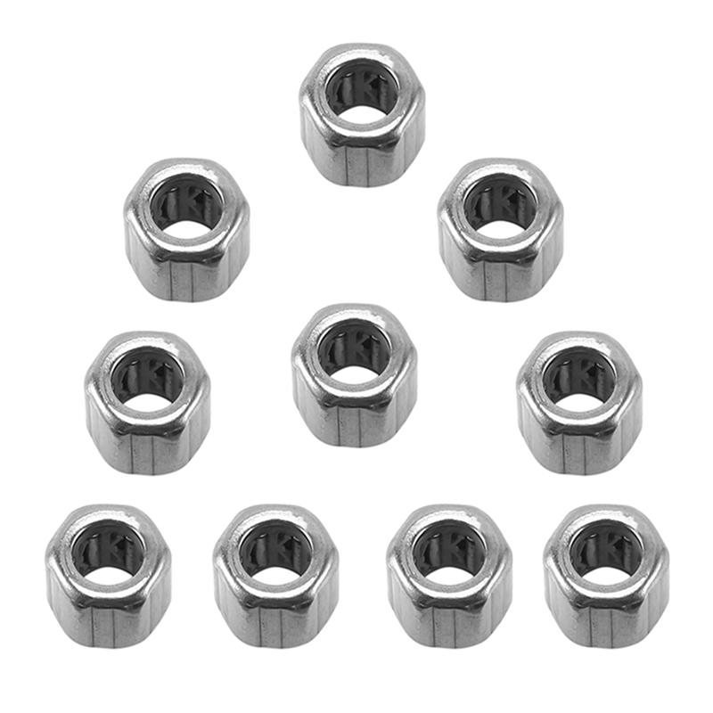 10Pcs Needle Bearing HF081412 Outer One-Way Needle Roller Bearing 8X14x12mm For Manufacturing Industry