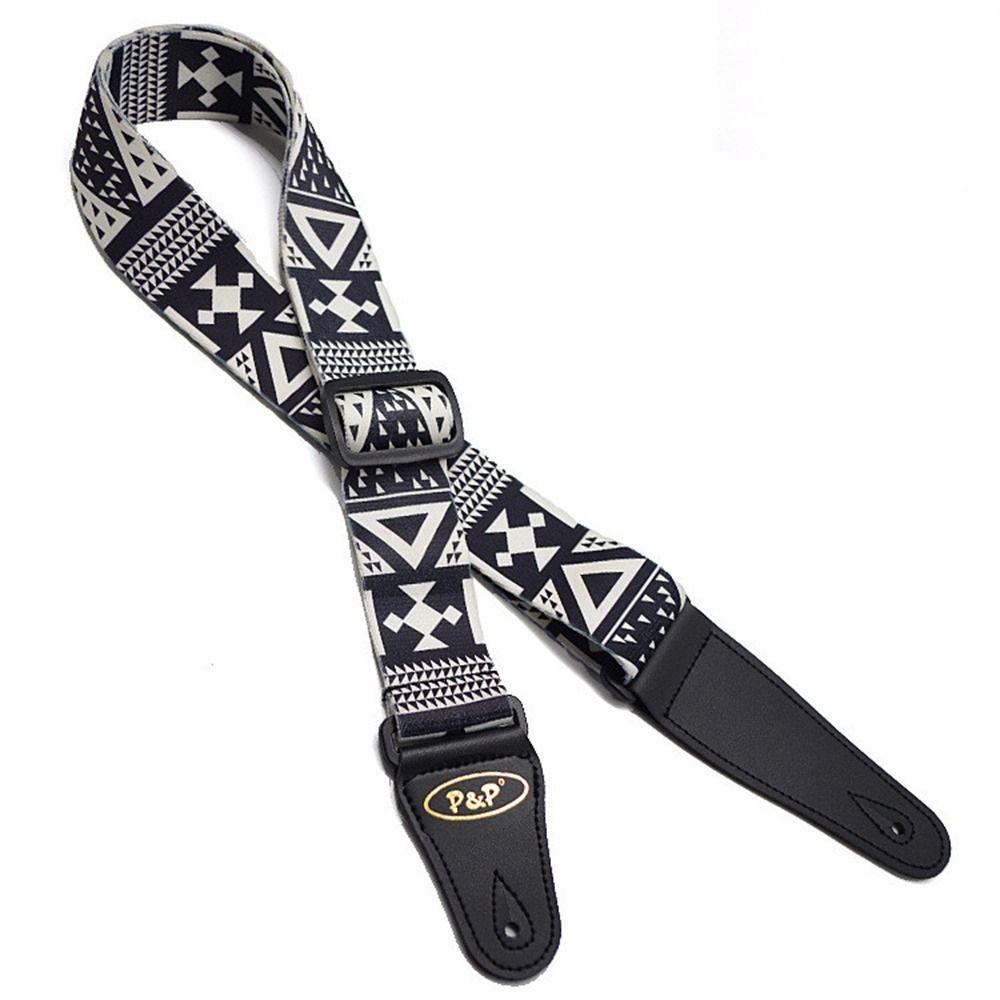 Plaid Pattern Guitar Strap Adjustable Acoustic Guitar Strap Electric Guitar Belt  Instrument