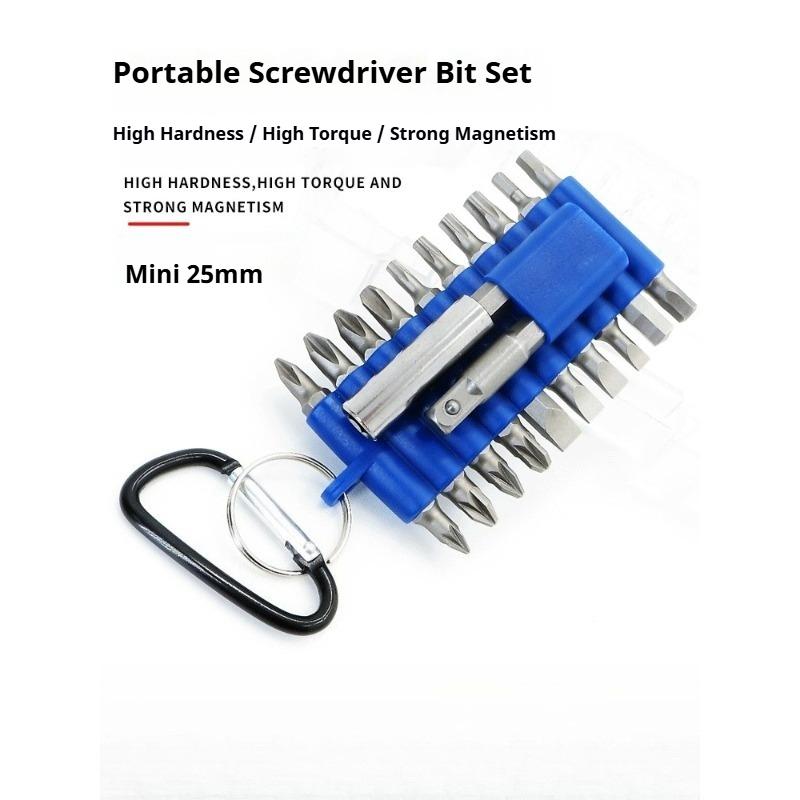 Screwdriver Bit Set 25mm Phillips Flat Hexagonal bits Magnetic