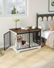 Dog Cage Furniture, 100 cm Dog Box for Home, Sliding Doors, 2 Doors, Modern Dog Box Wooden Indoor for Small/Medium/Large Dogs