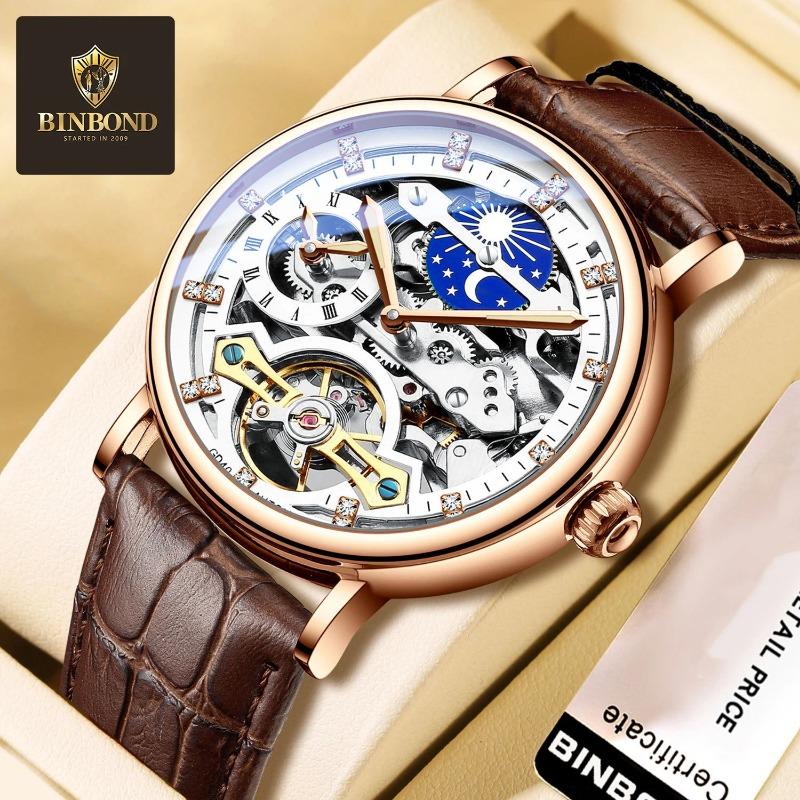 Fashion brand watches men's hollow mechanical watches tourbillon automatic mechanical watch collection