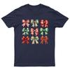 Christmas Bows Festive Holiday TShirt Unisex Gift Retro Seasonal Funny Xmas