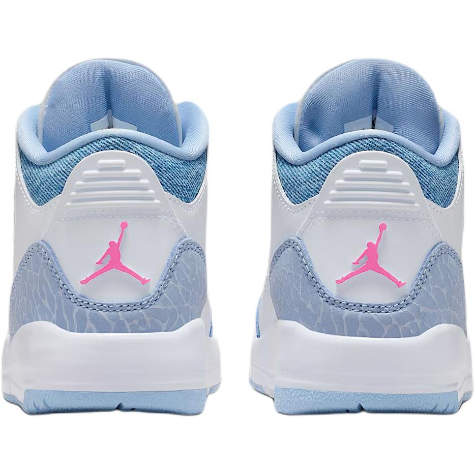 Air Jordan 3 Retro PS Bílá Cobalt Bliss Dětské Tenisky Pink-Glow Football-Grey HQ0783-101