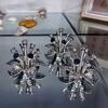 Creative Crystal Rose Sculpture Colorful Reflect Crystal Rose Bundle Handmade Small Desktop Floral Decorations Mother's Day