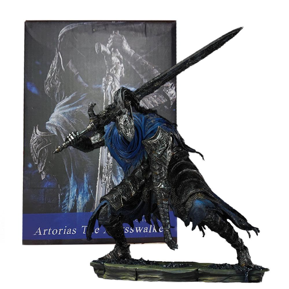 BANDAI 14CM Anime Game Dark Souls Kishi Artorias Figure Dark Souls Sculpt Collection Standing Model Toy Gift Aciton Figure