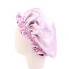 Baby Seiden Satin Haube Verstellbare Schlafhaube Mädchen Nacht Turban Kinder Kopfbedeckung