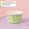Baizi'en Rolled Edge Oven-Safe Cake Paper Cups (100-Pack)