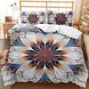 Bohemian Mandala Duvet Cover Set Twin Queen King Full Size,Blue Boho Chic Microfiber Bedding Set for Boys, Girls, Kids and Teens