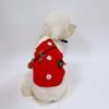 Cute Woven Pet Sweater Christmas Cross Straddle Bag Puppy Kitty Bears Autumn and Winter Warm Teddy Sweater Puppy Clothes