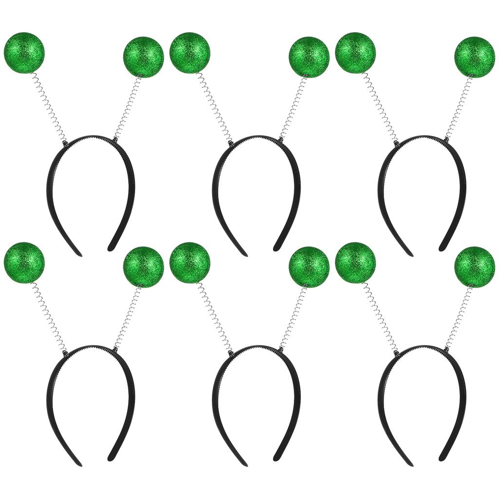 3pcs Foam Ball Headband White Christmas Party Headdress For Adult Lightweight Comfortable No Slip Design Hair Accessory