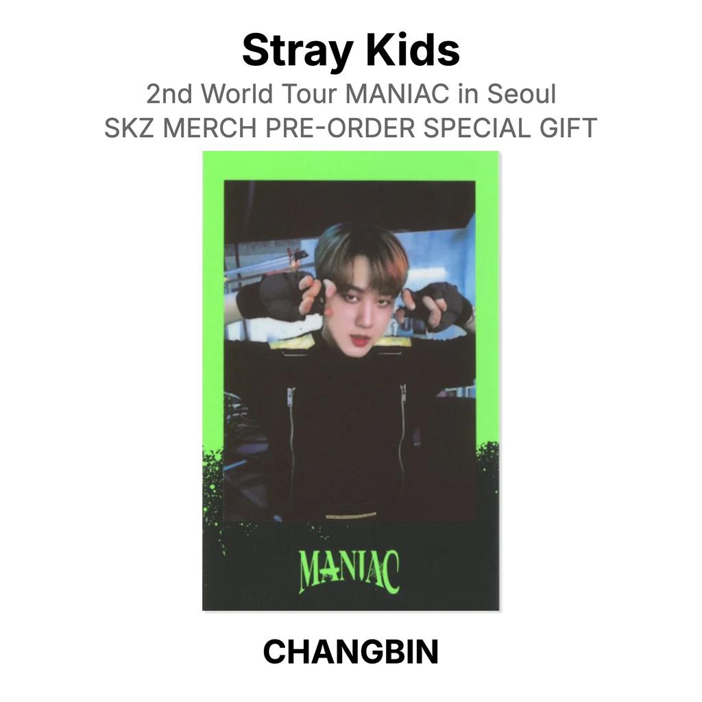 Stray Kids 2nd World Tour MANIAC in Seoul SKZ MERCH PRE-ORDER SPECIAL GIFT Official Photocard