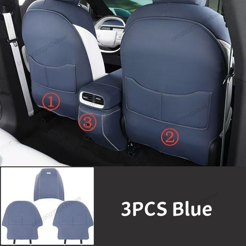 Leather Seat Back Kick Protector Backseat Mat Seat Cover Waterproof Armrest Box Anti Kick Accessories For Xpeng G6 2024